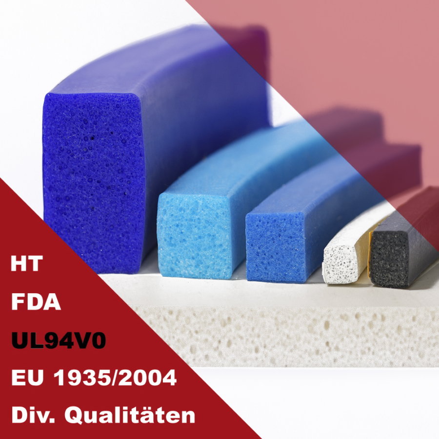 Hokosil-Silikonschaum-Vierkantprofile-FDA