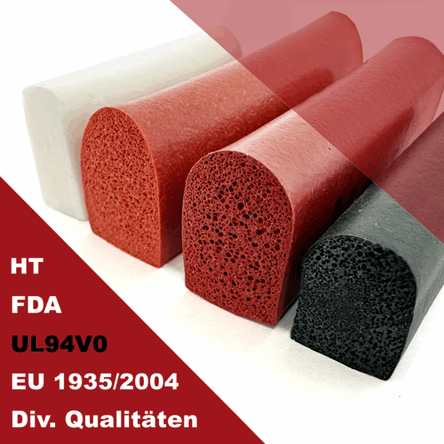 Hokosil-Silikonschaum-Halbrundprofile